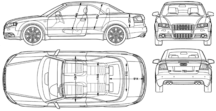 Ауди а8 габаритные размеры