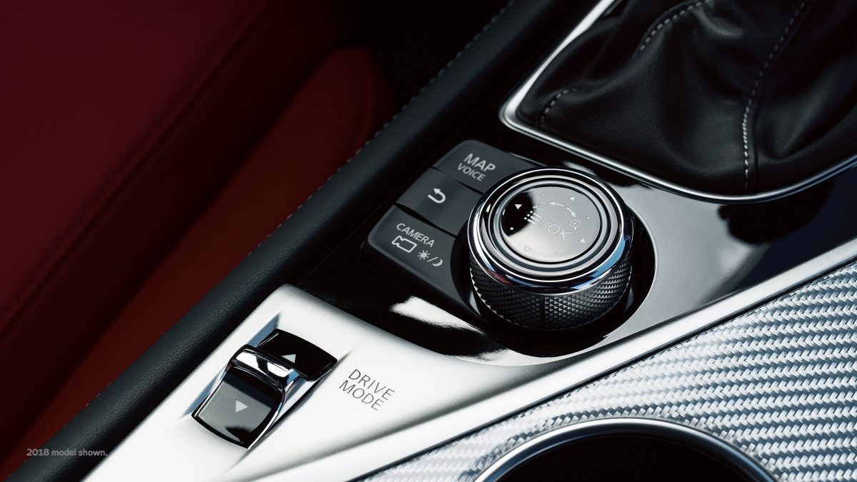 INFINITI Q60 Coupe interior drive mode selector